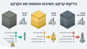 מכונת קידוח כלונסאות באתר בנייה