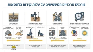 מכונת קידוח כלונסאות מקצועית באתר בנייה