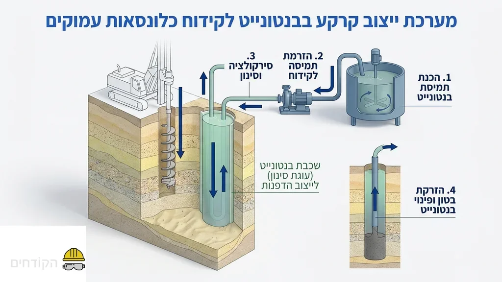 מערכת סחרור וקידוח בנטונייט